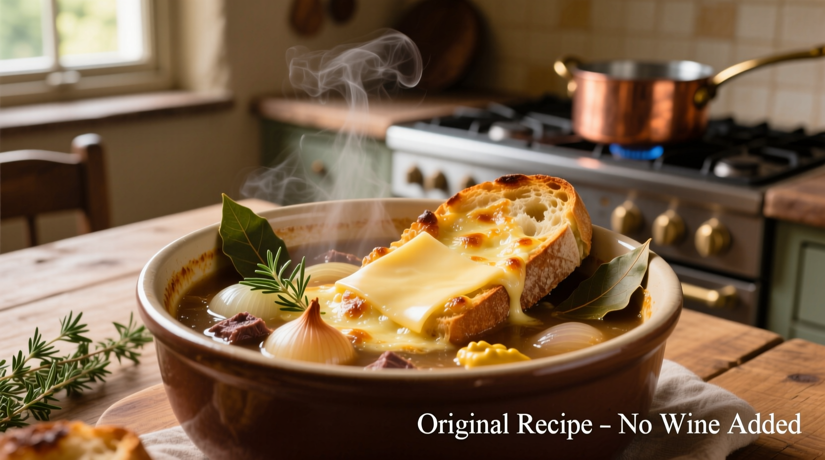 Authentic French Onion Soup Without Wine: Easy Recipe