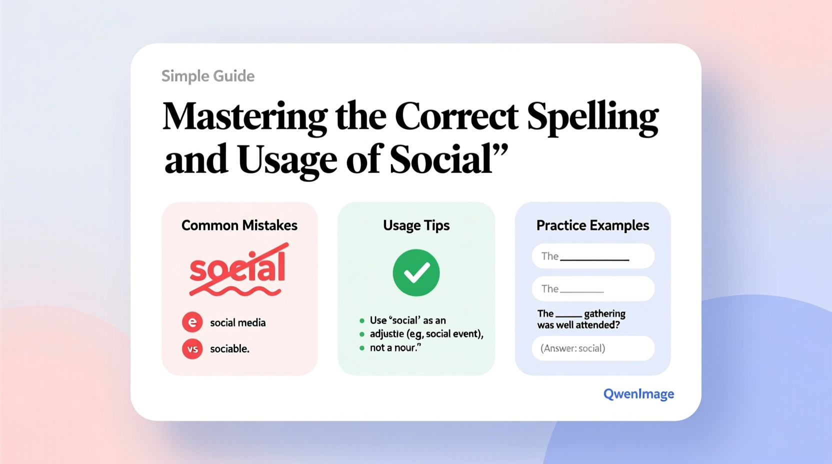 mastering the correct spelling and usage of social a simple guide