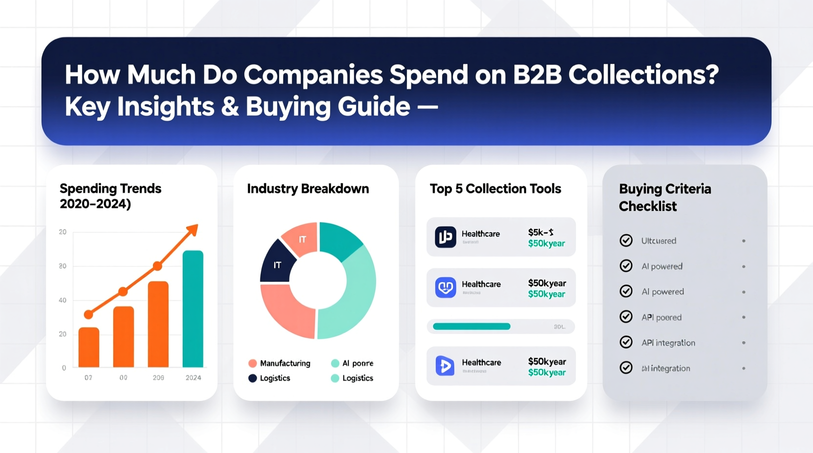 how much do companies spend on b2b collections