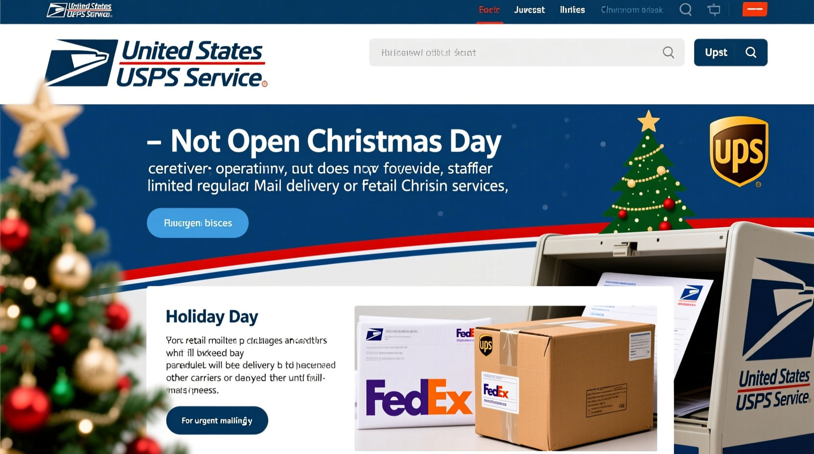is usps open on christmas day