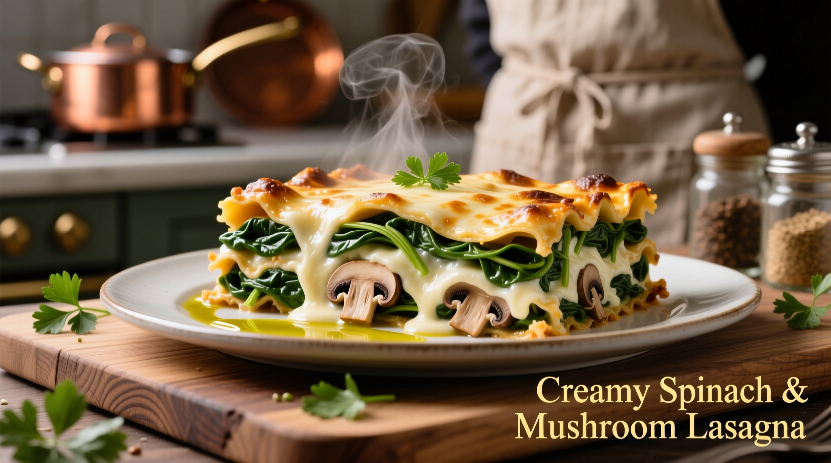 Perfect Creamy Spinach and Mushroom Lasagna Recipe