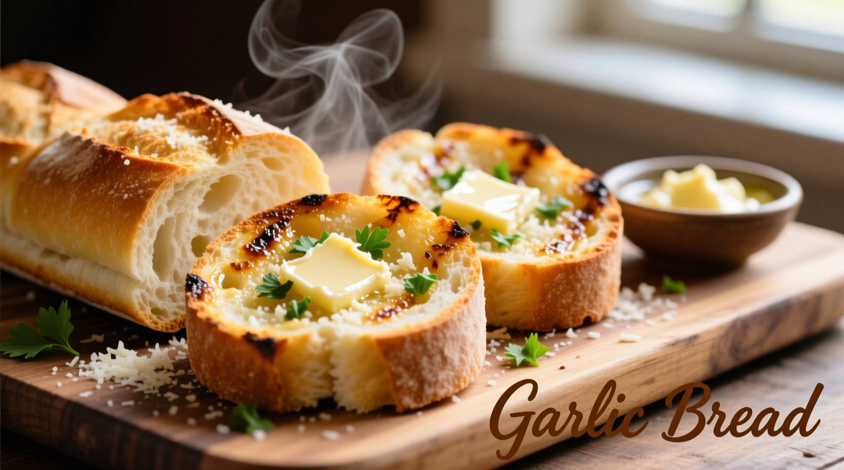 how do you make garlic bread with toast