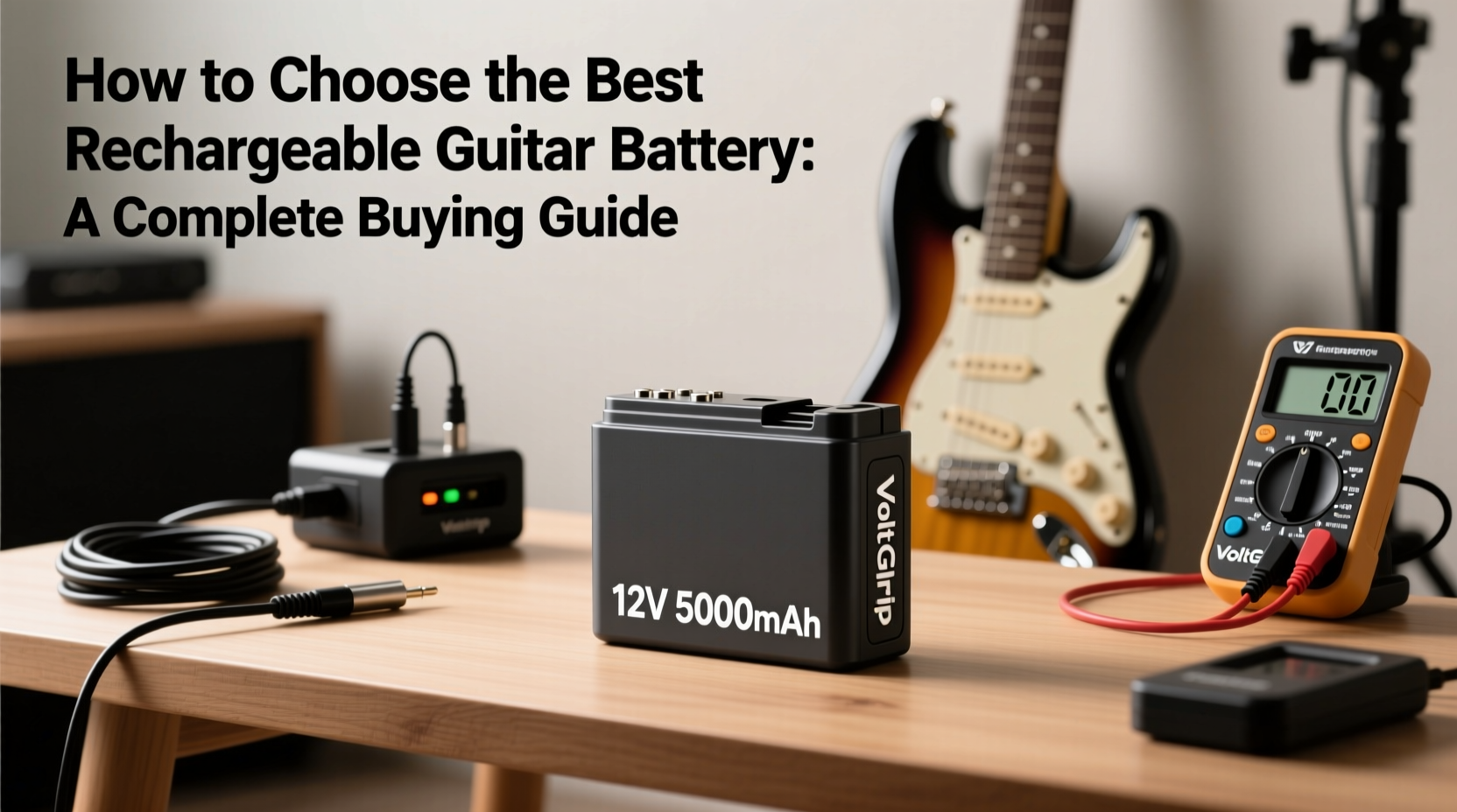 rechargeable guitar battery