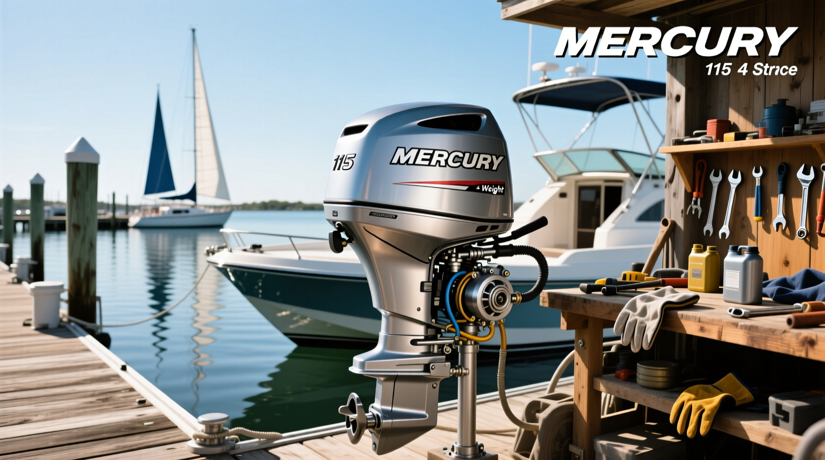 What Is the Weight of a Mercury 115 HP 4-Stroke Outboard?