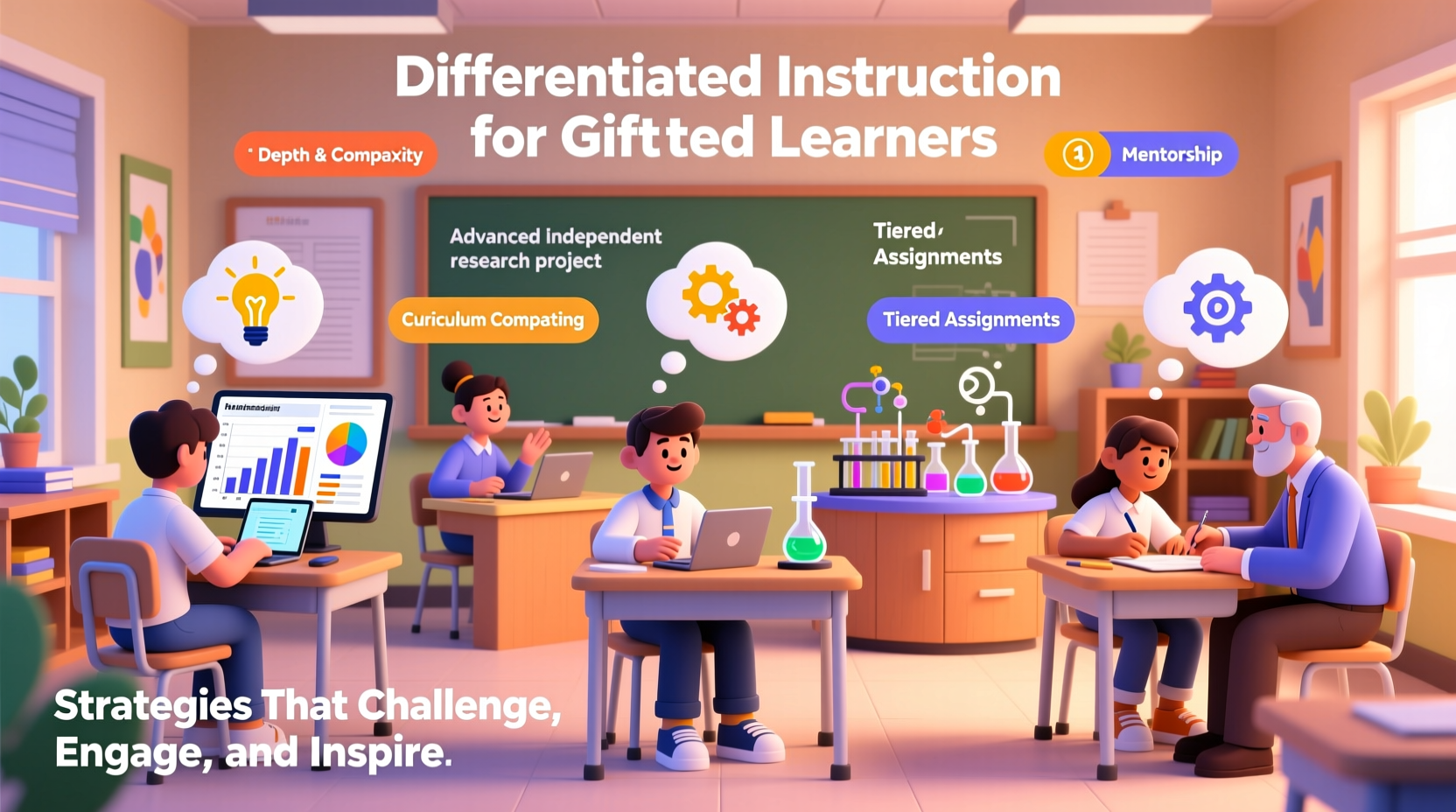 effective differentiated instruction examples for supporting gifted students