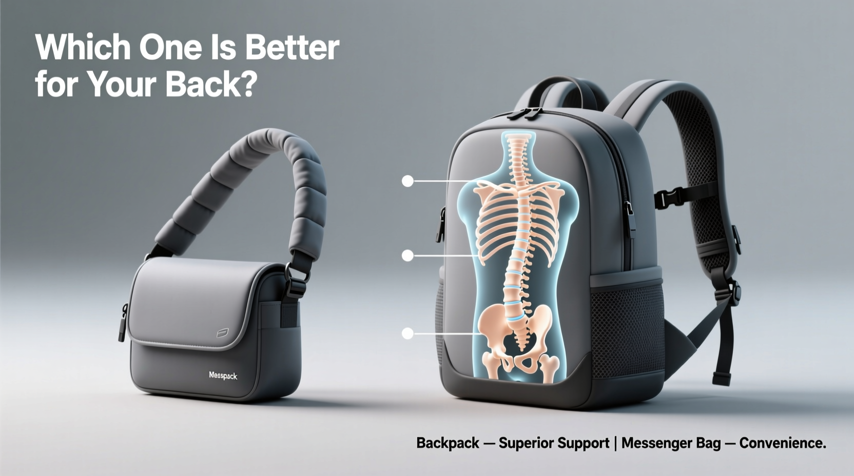 small messenger bag vs backpack which one is actually better for your back