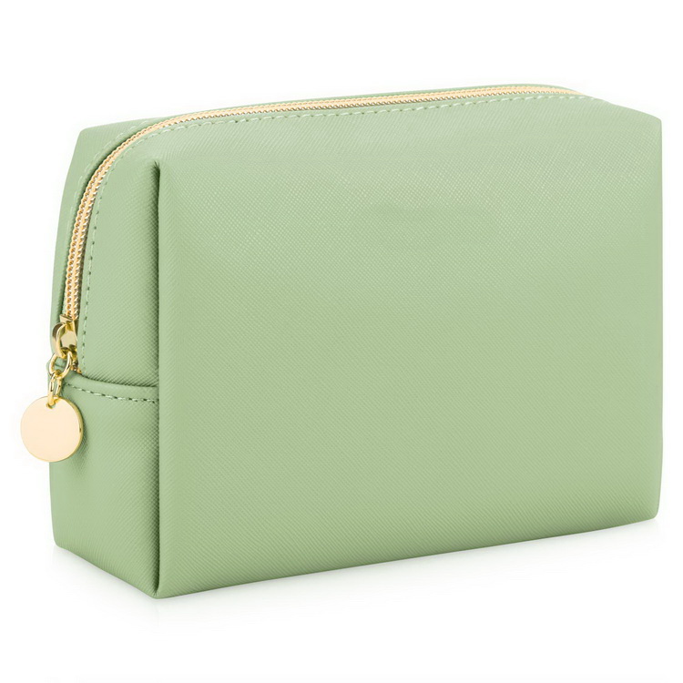 Piccola borsa per il trucco portatile resistente all'acqua per la borsa da toilette da viaggio in pelle PU