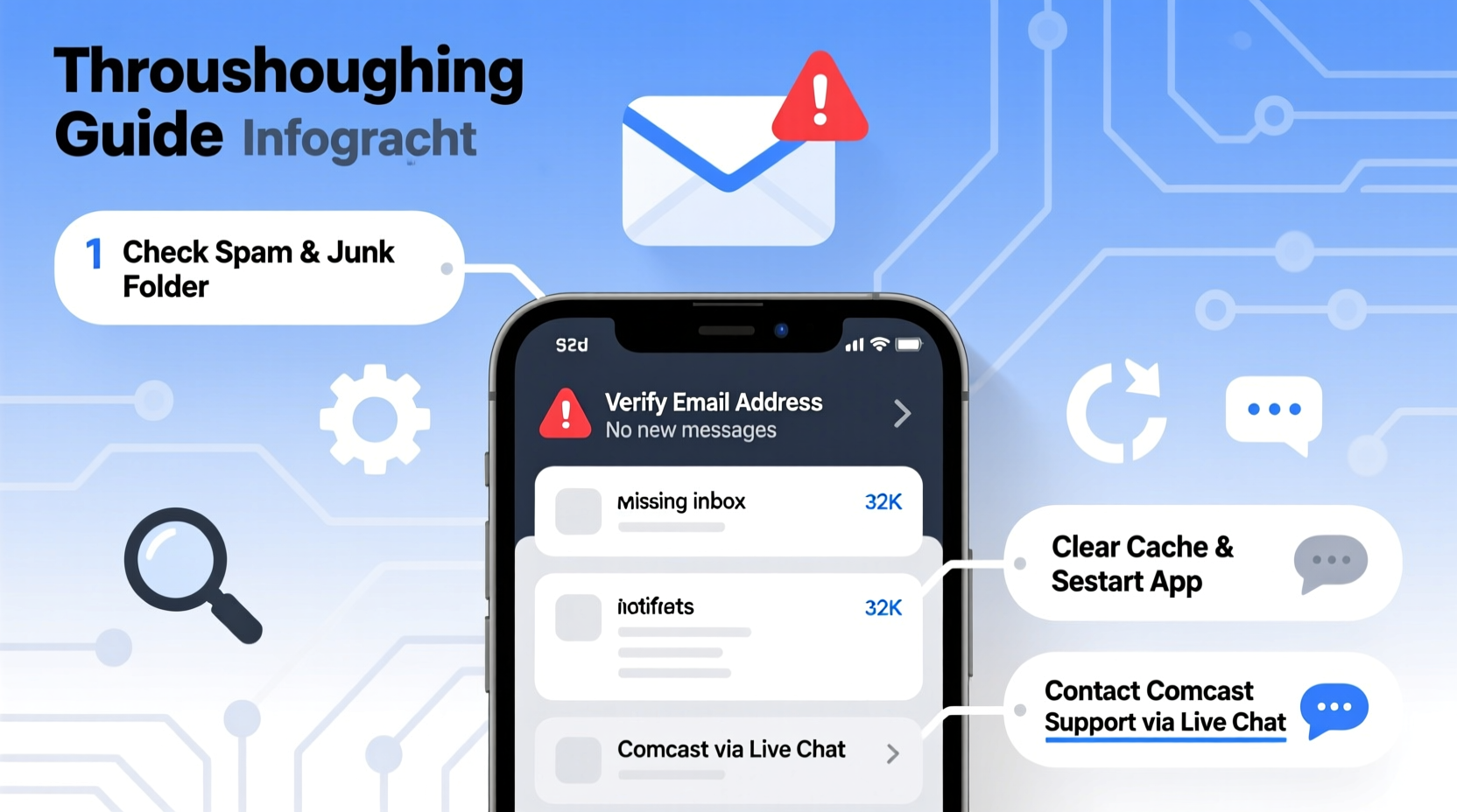 comcast emails not coming through troubleshooting tips