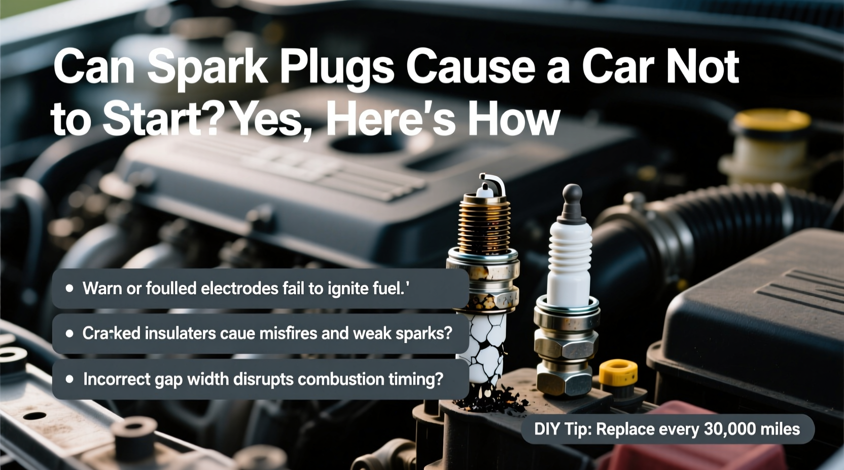 can spark plugs cause a car not to start