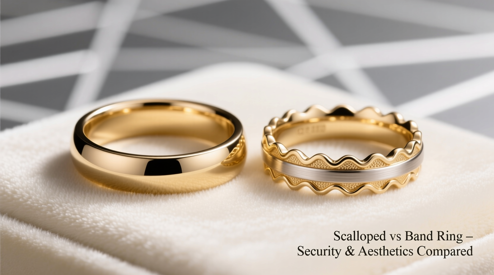 scalloped vs band ring is one really more secure or just prettier