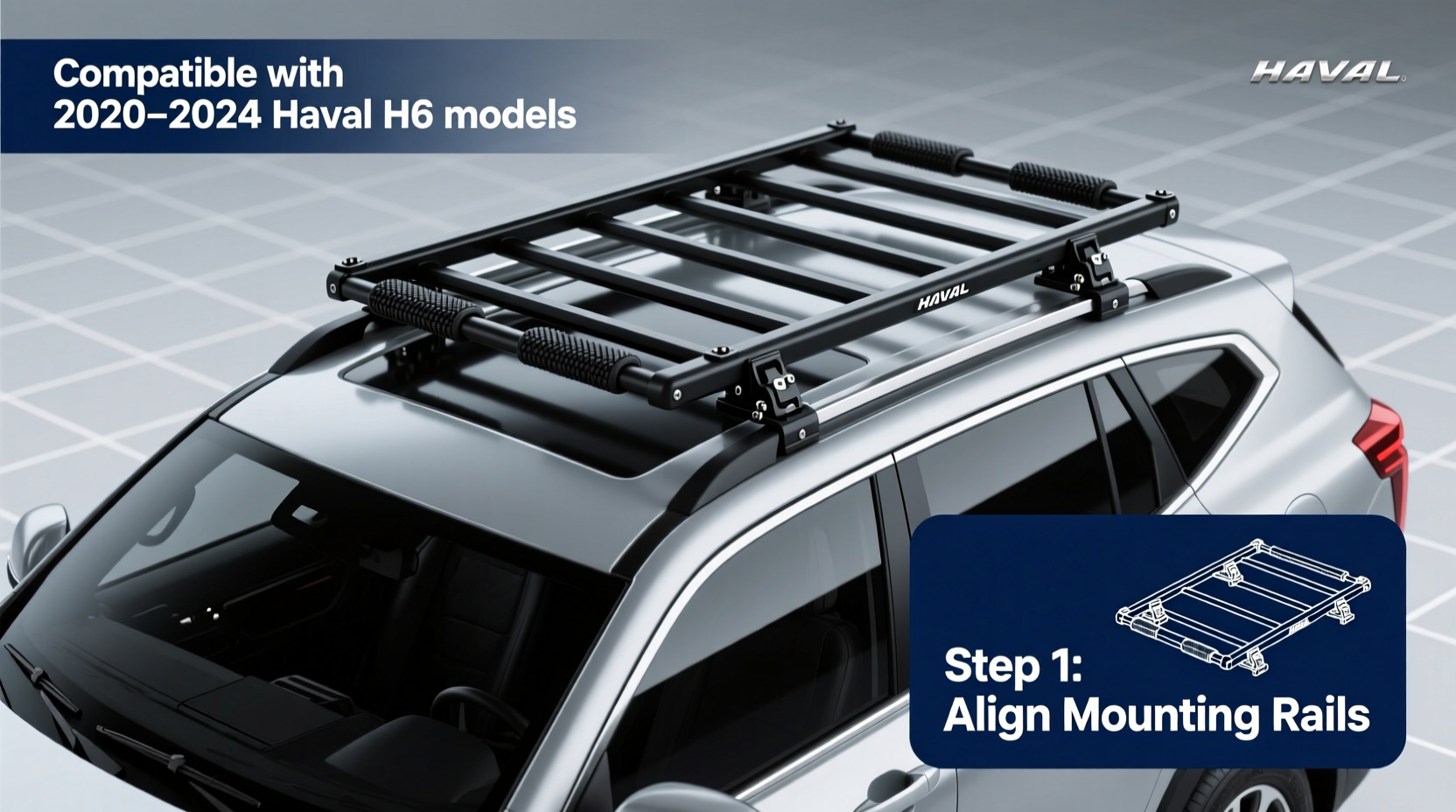 haval h6 roof rack installation