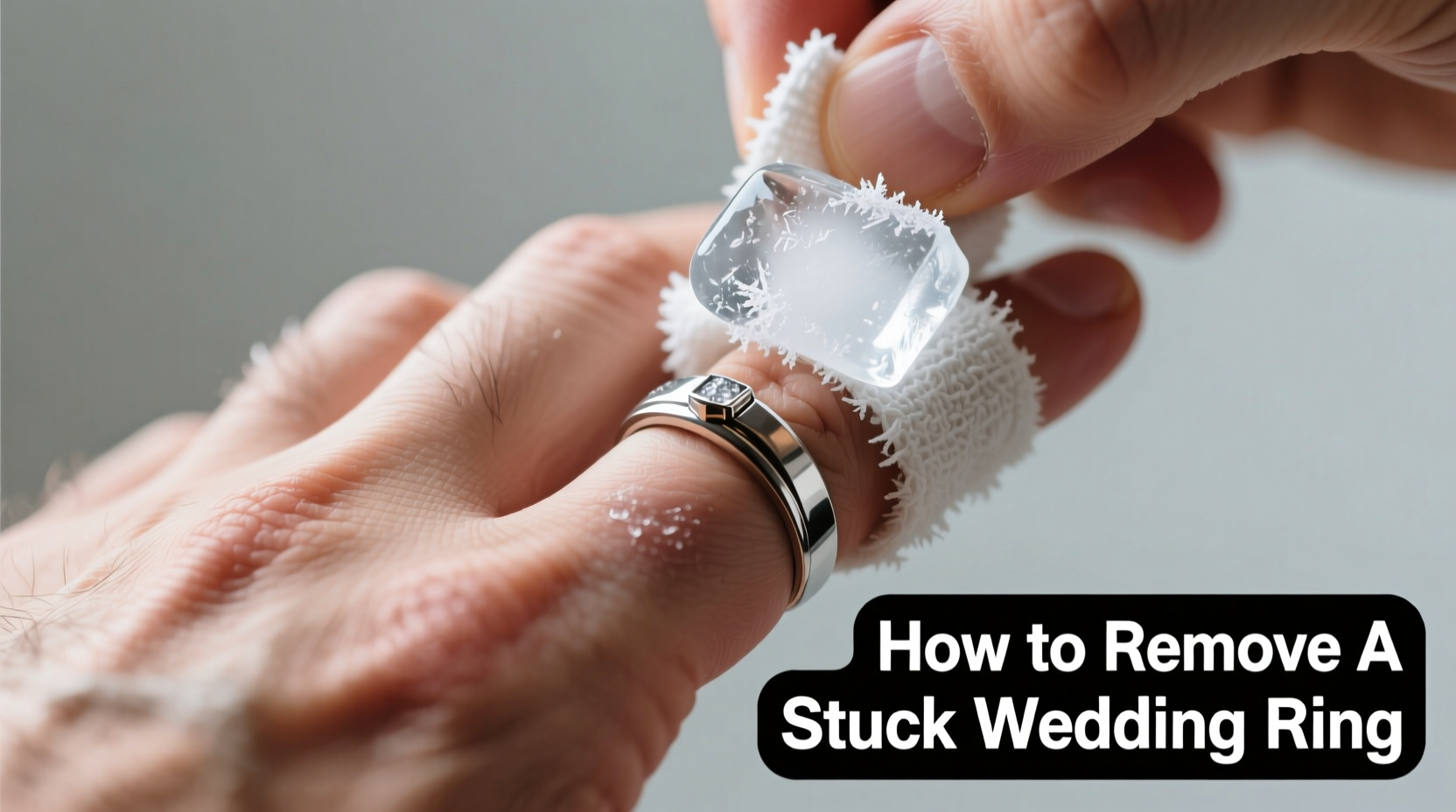 how to remove wedding ring stuck on finger