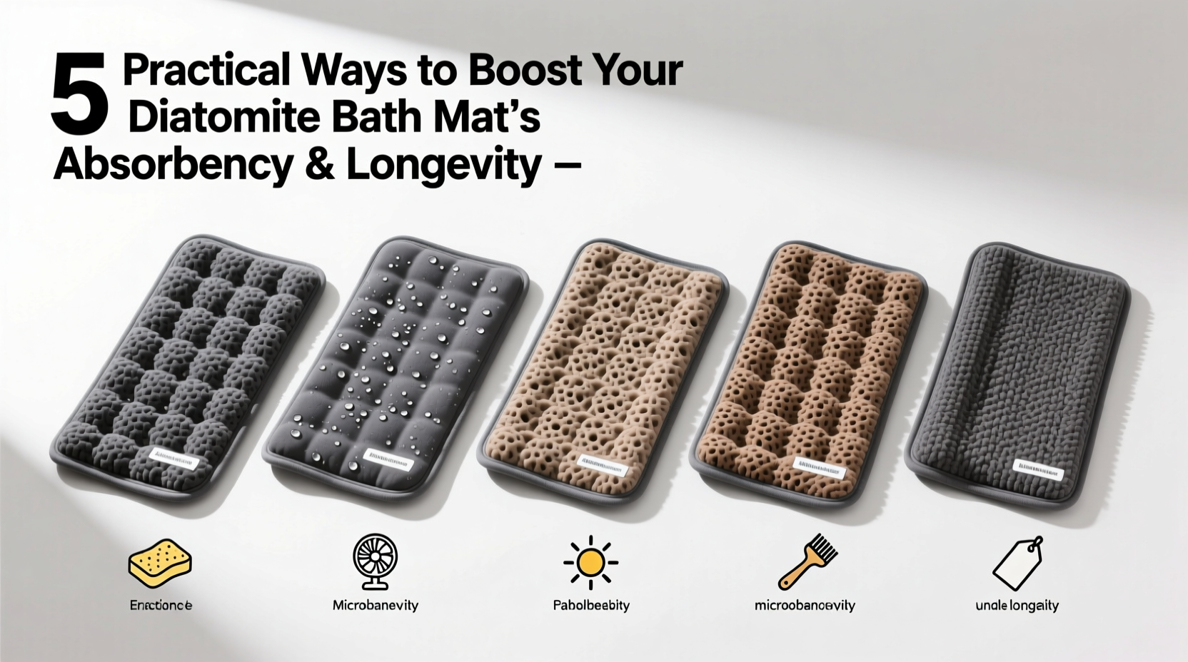 5 practical ways to boost your diatomite bath mats absorbency and longevity