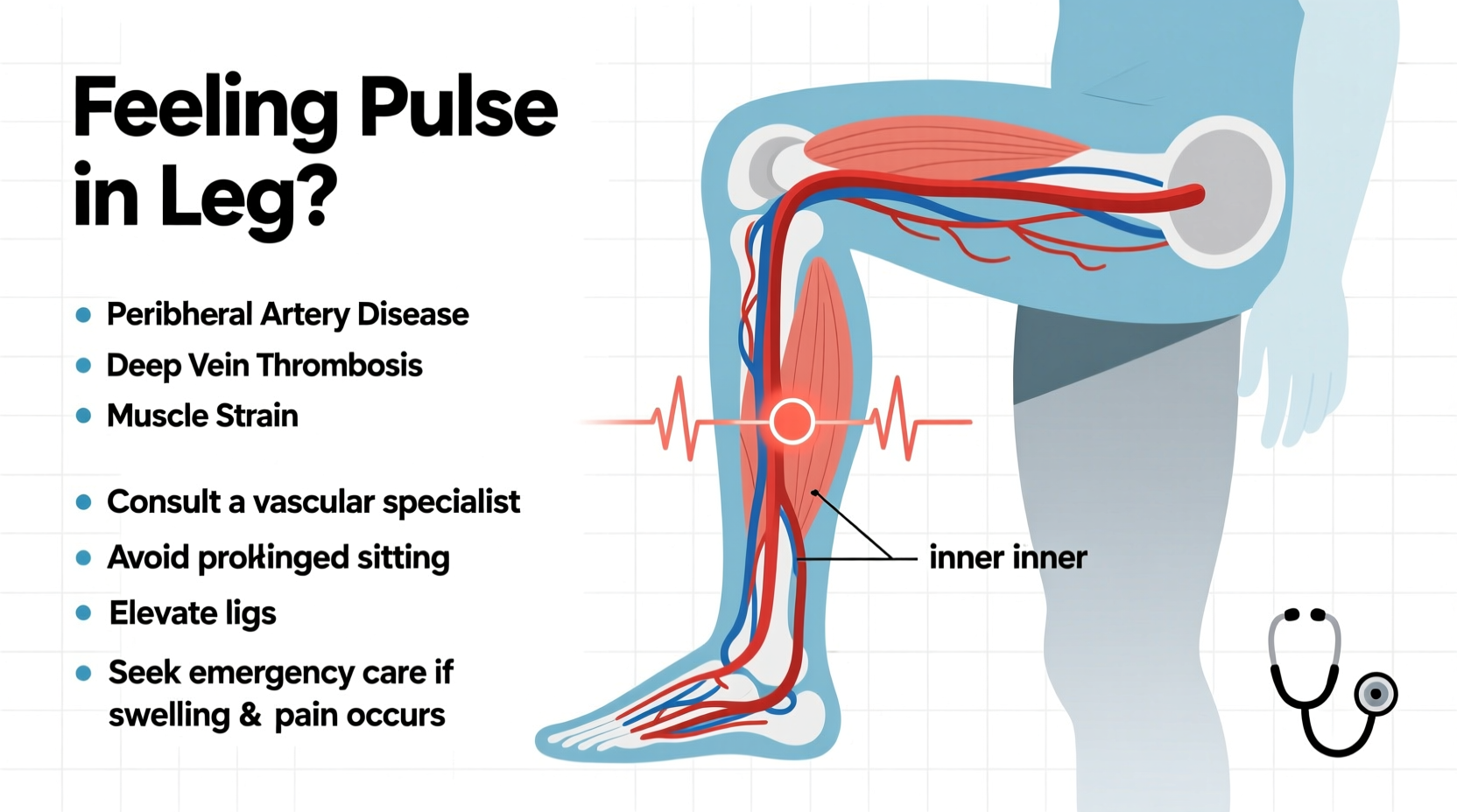 feeling pulse in leg causes when to worry and what to do