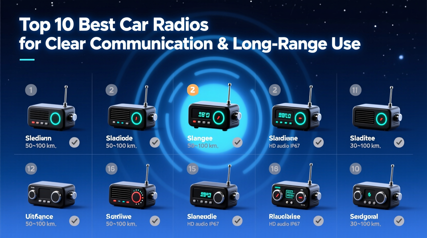 top 10 best car radios for clear communication long range use