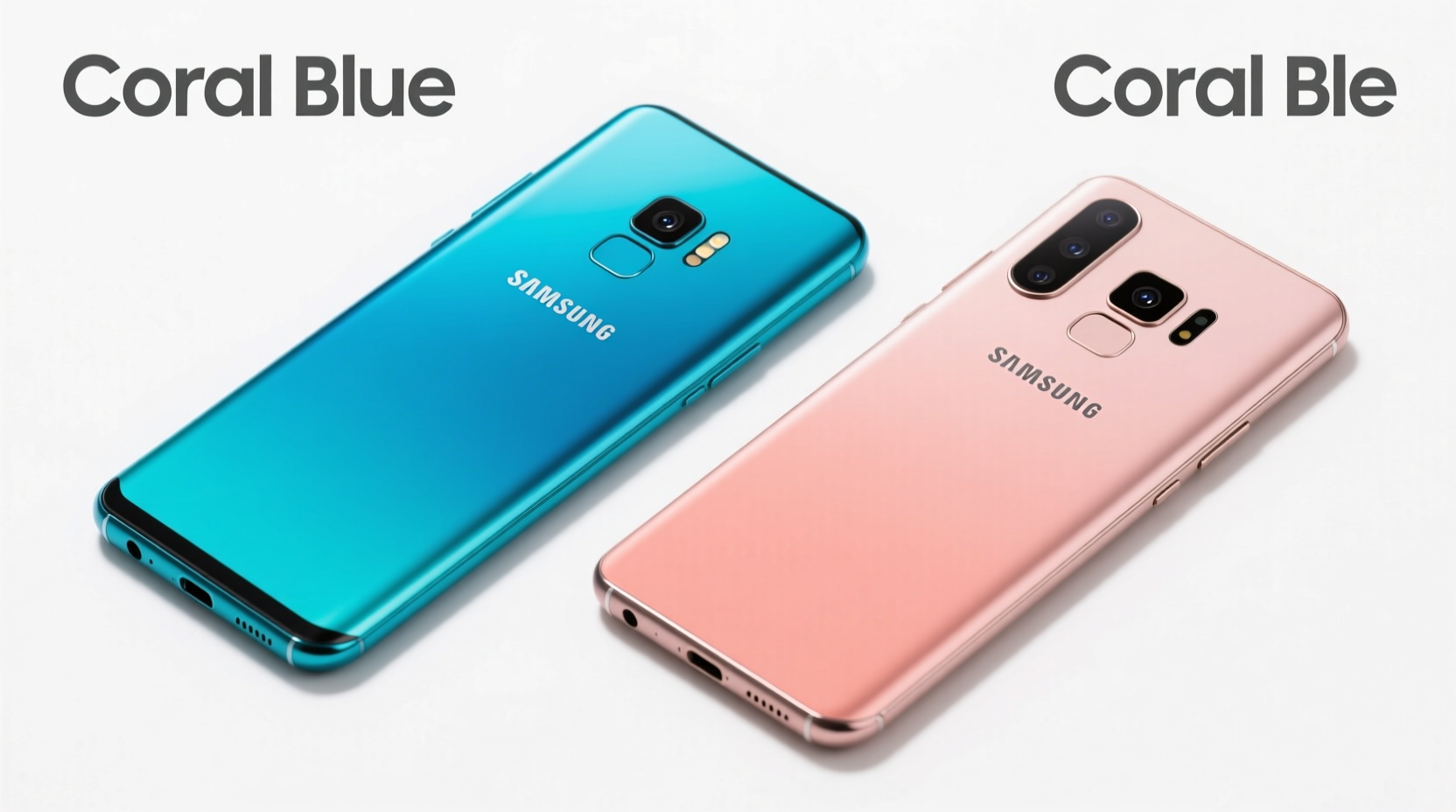 coral blue vs coral blie samsung s9 is that a typo or am i missing something
