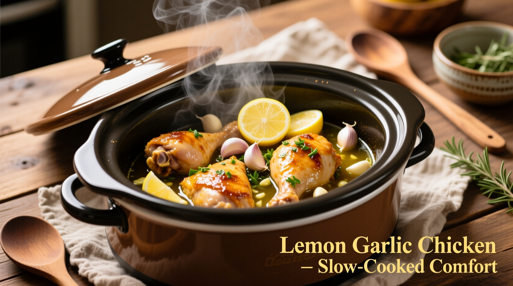 crockpot lemon garlic chicken