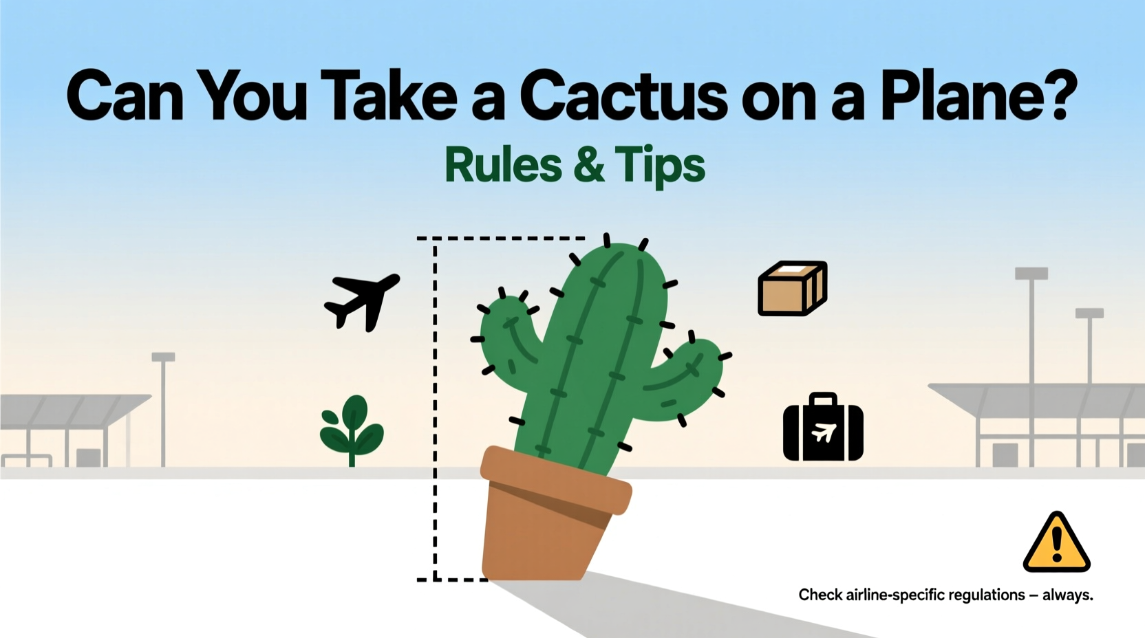 can you take a cactus on a plane
