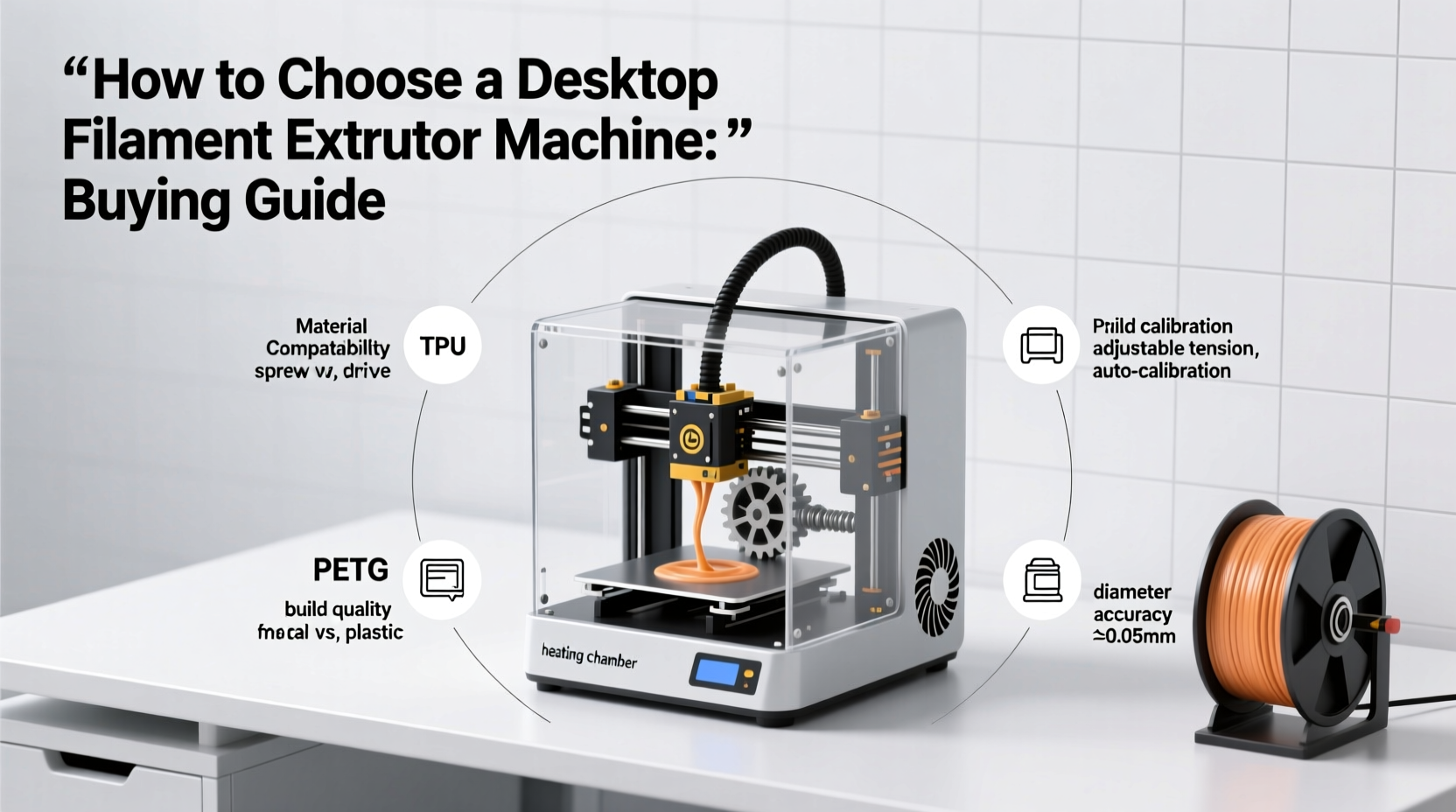How to Choose a Desktop Filament Extruder Machine: Buying Guide