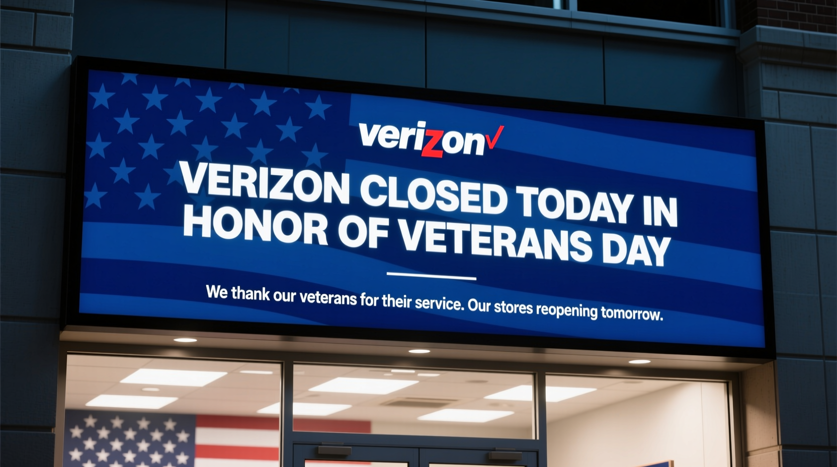 is verizon open on veterans day