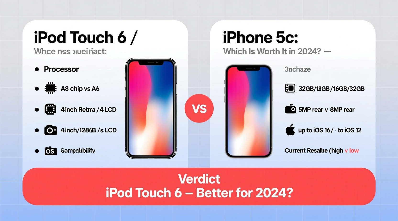 is the ipod touch 6 worth it in 2024 or should i just get an iphone 5c 2