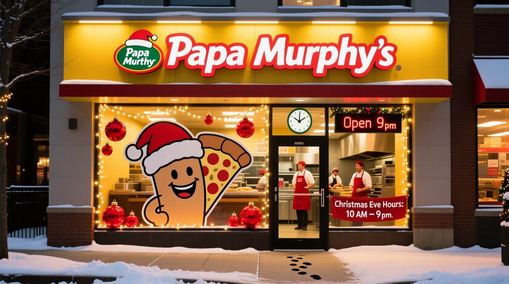 is papa murphys open on christmas eve