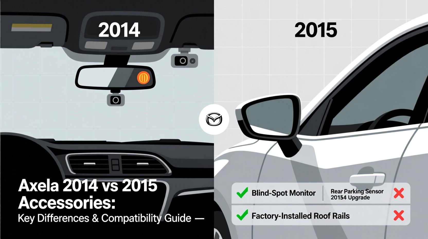 axela 2014 vs 2015 accessories