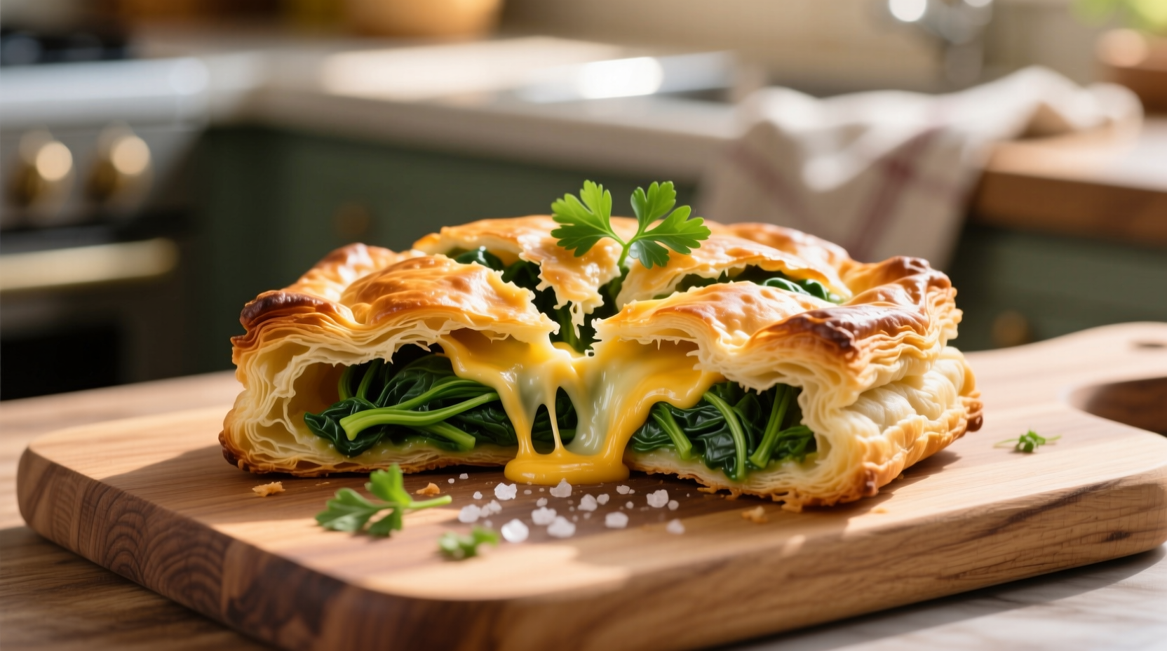 Perfect Spinach Cheese Puff Pastry Recipe in 45 Minutes