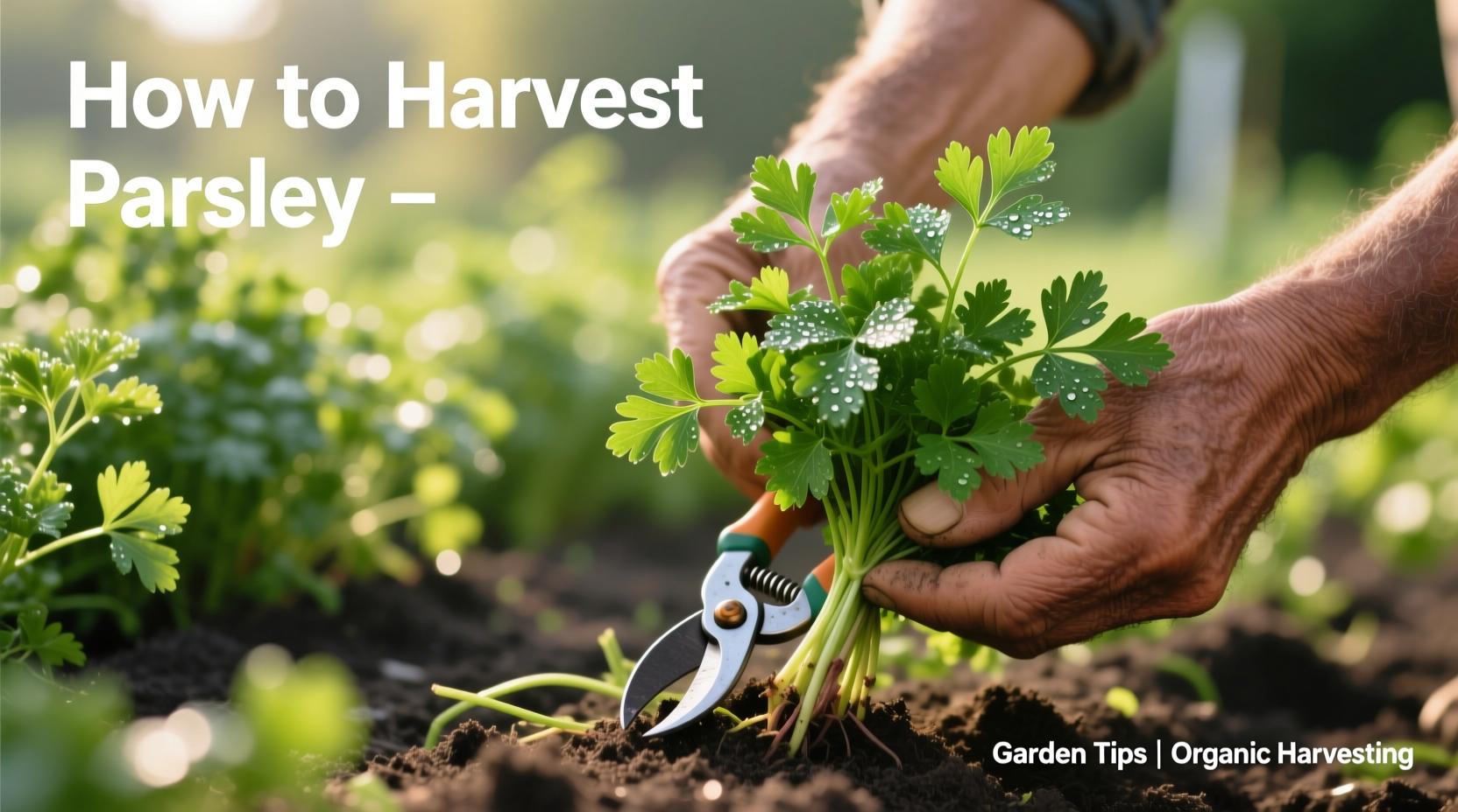 how to harvest parsley