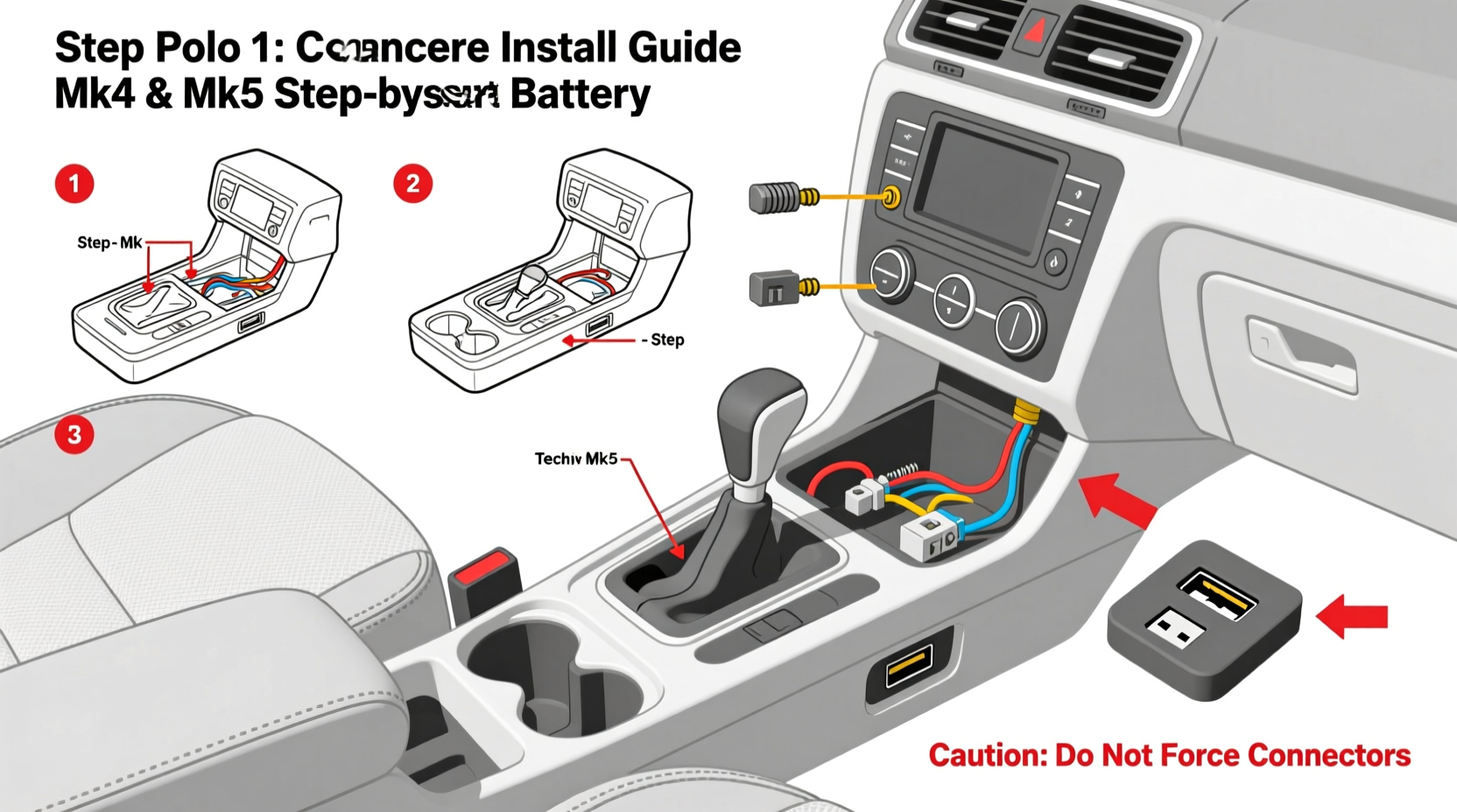 polo center console install guide