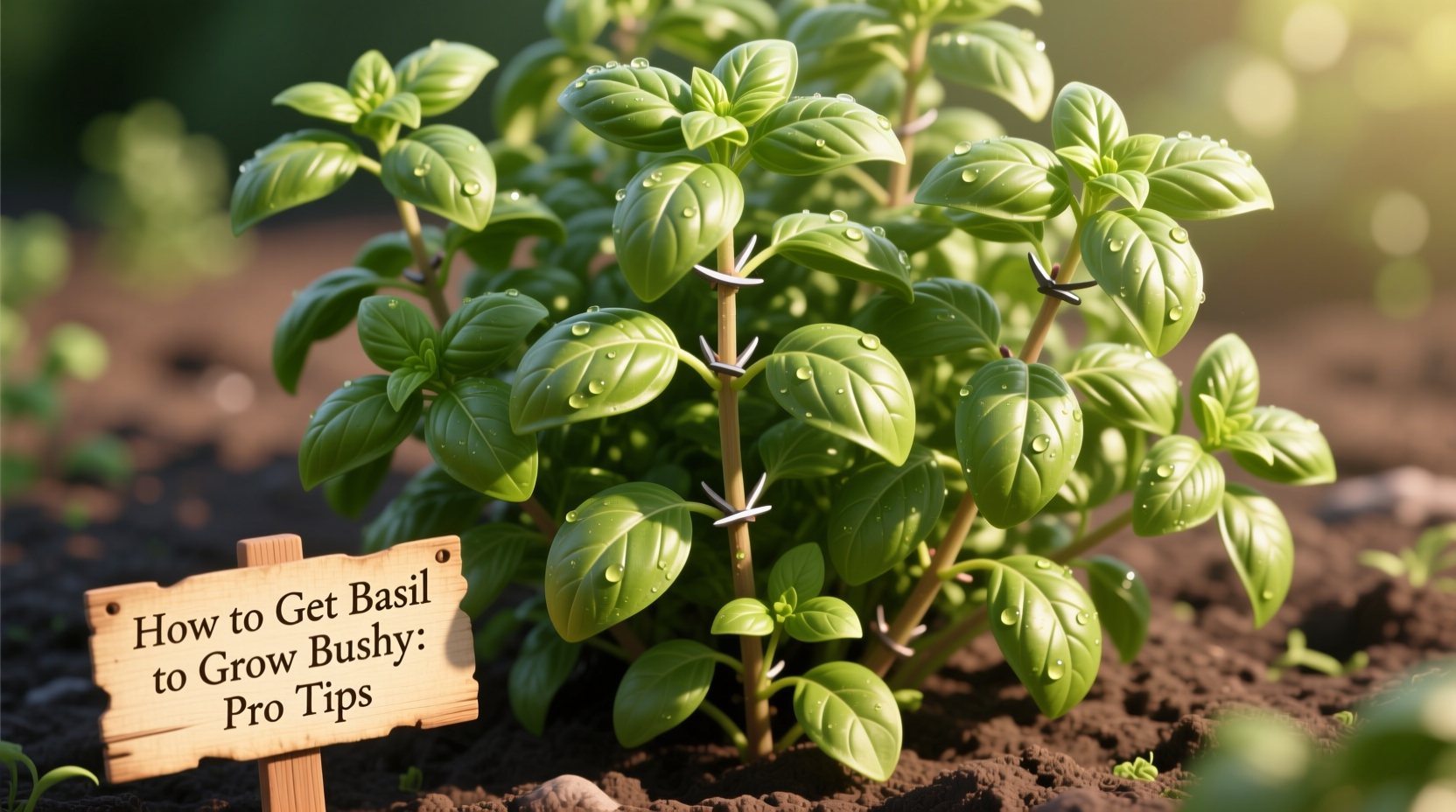 how to get basil to grow bushy