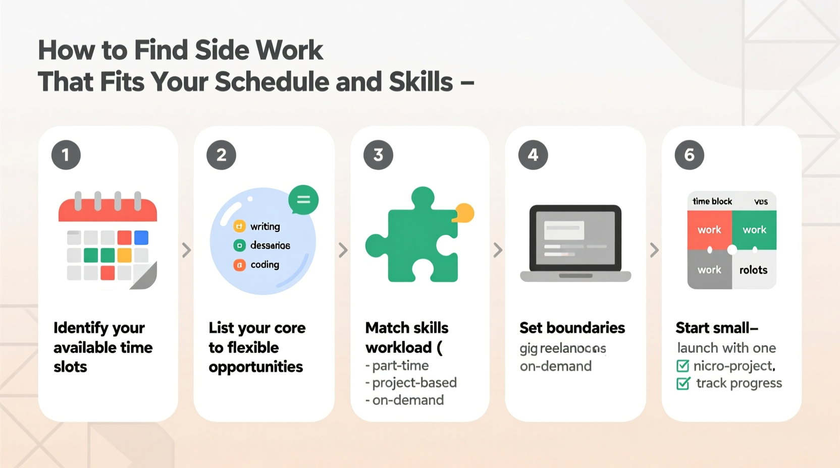 how to find side work that fits your schedule and skills a step by step guide