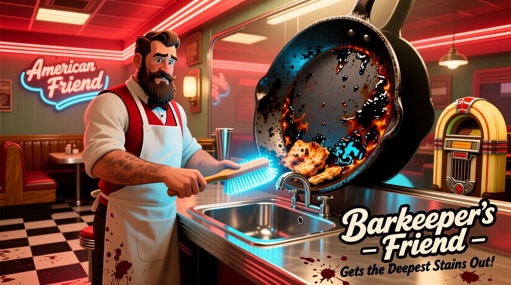 bar keepers friend gets the deepest stains out of cookw