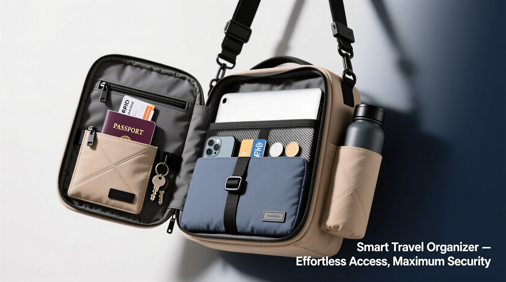 smart tips for how to organize a travel purse shoulder bag for effortless access and security