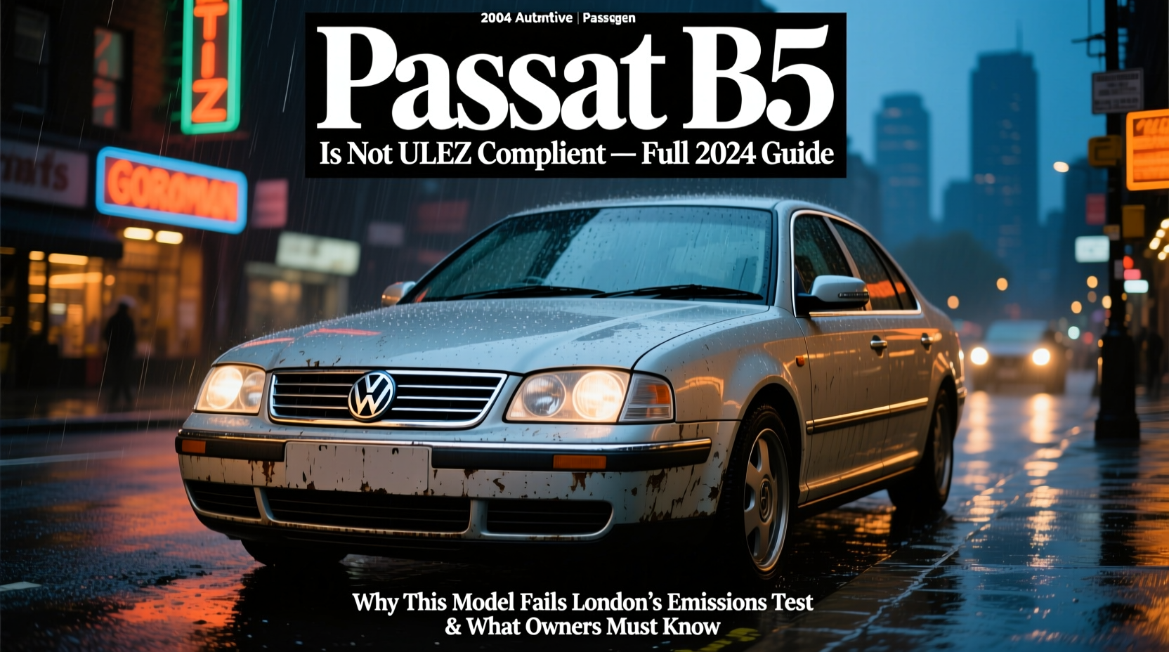 Passat B5 Is Not ULEZ Compliant — Full 2024 Guide