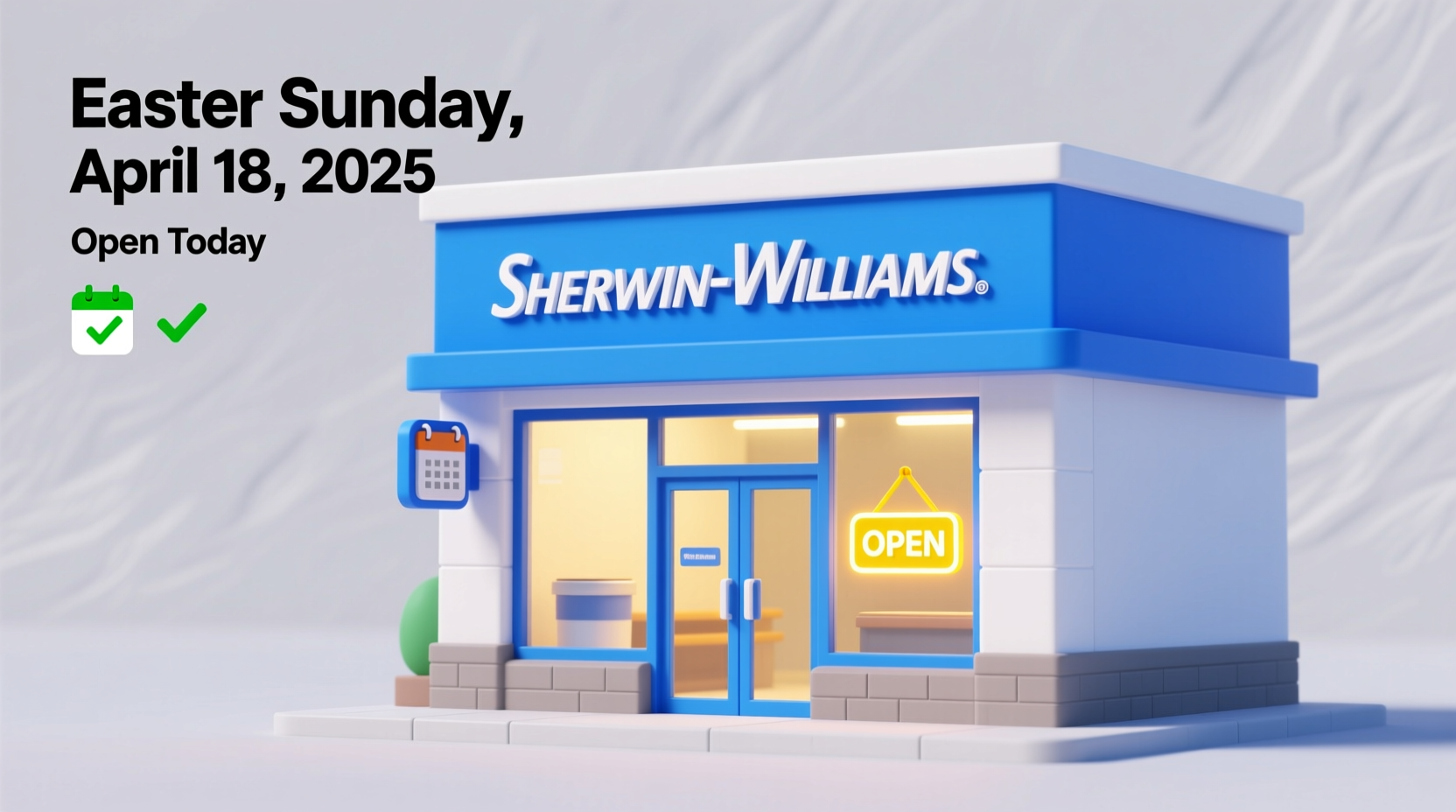 is sherwin williams open on easter