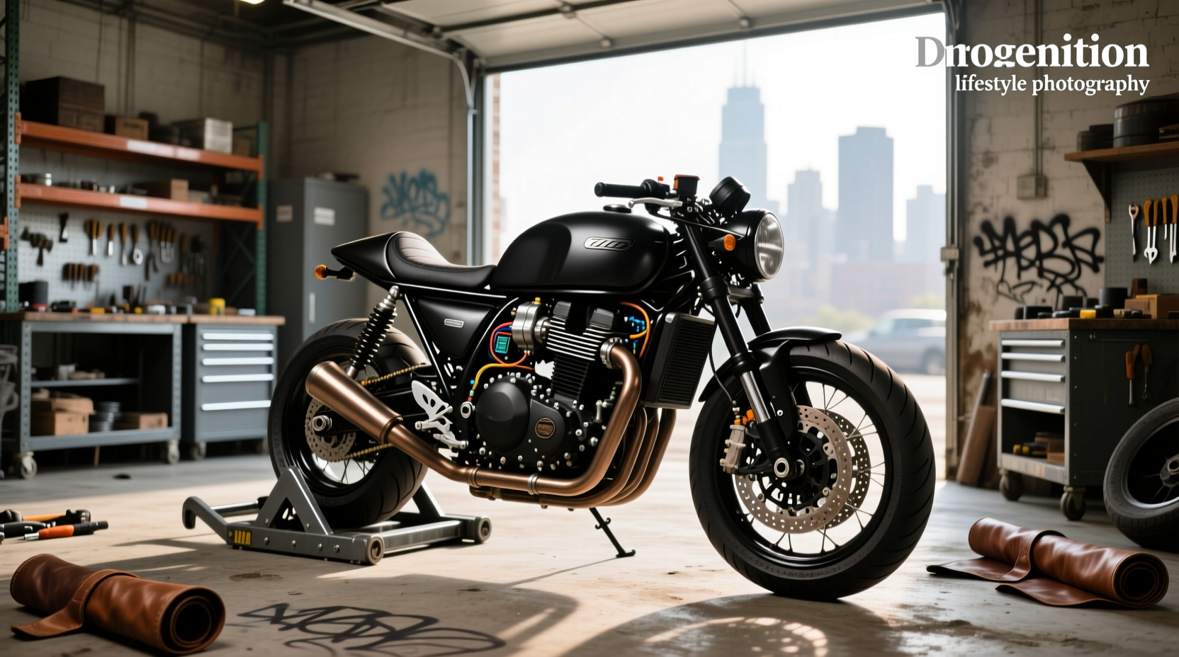 Motorcycle fuel injection conversion kit with electronic control unit and sensors