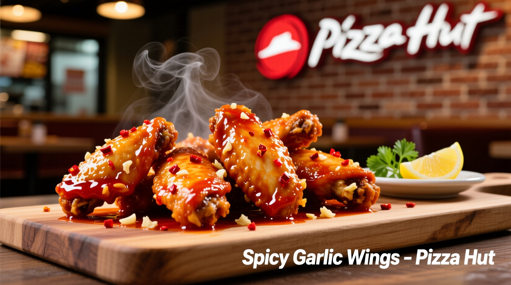pizza hut spicy garlic wings