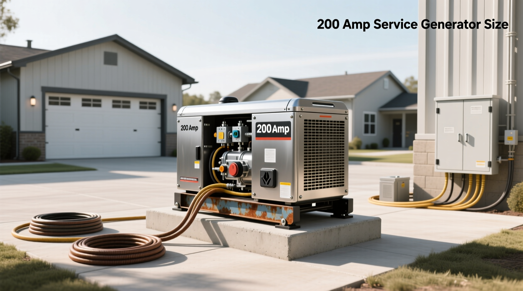 200 amp generator size guide what you actually need