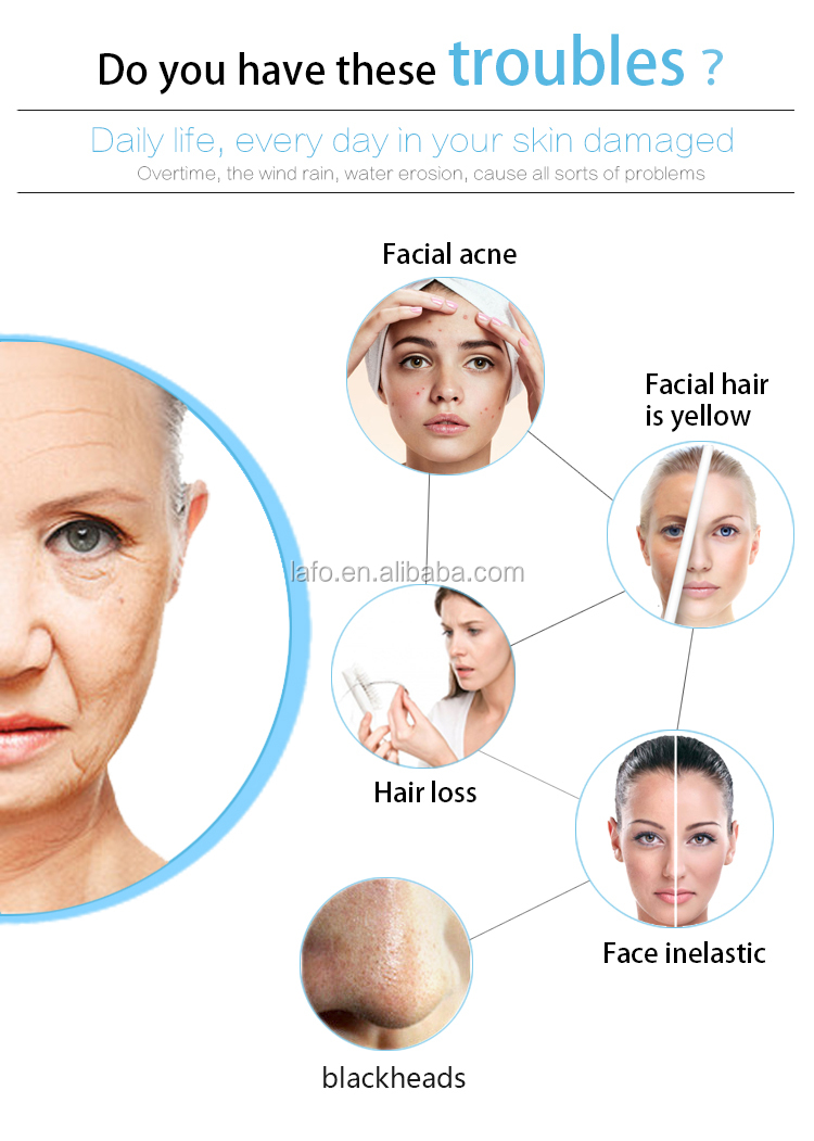 96% Oxygen purity! LF-826B hydrogen aqua water dermabrasion oxygen facial skin rejuvenation machine with oxygen mask