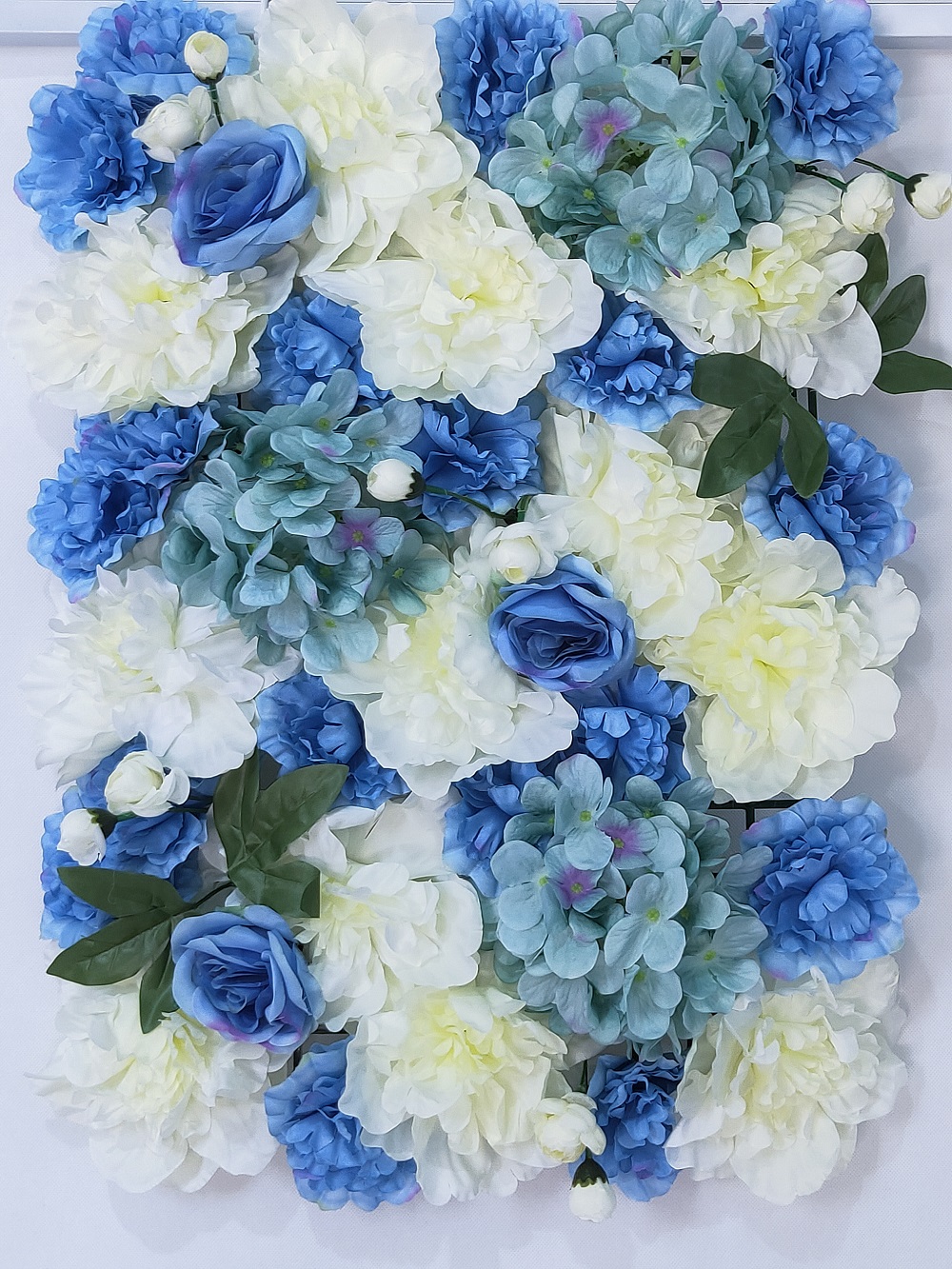 fby02s-38人造丝绸玫瑰绣球花墙板秋季棕色粉红色花墙