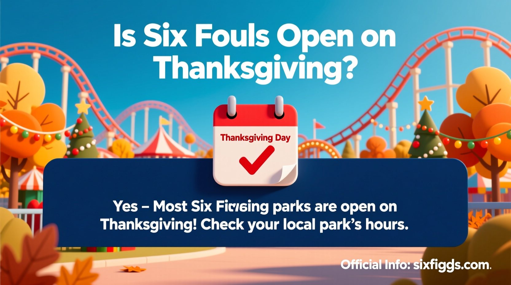 is six flags open on thanksgiving