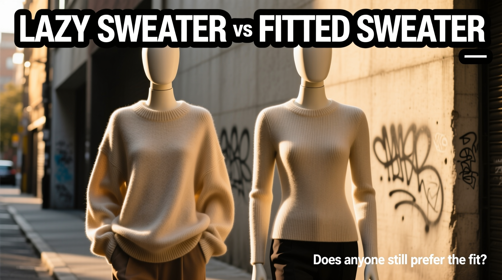 lazy sweater vs fitted sweater does anyone actually prefer fitted sweaters anymore