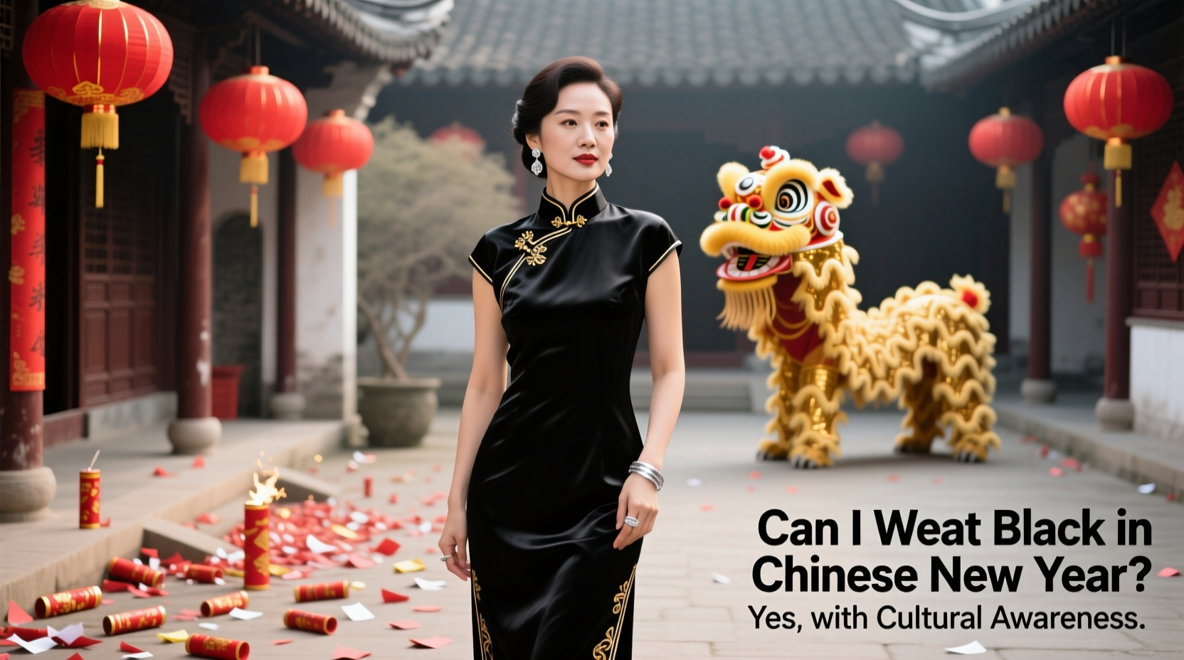 can i wear black in chinese new year