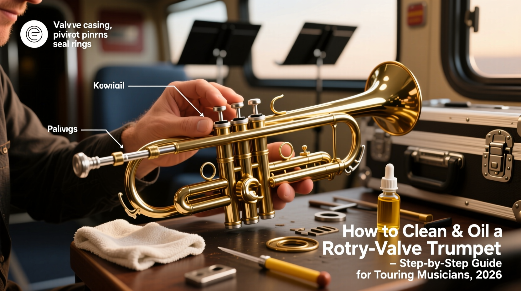 How to Clean and Oil a Rotary-Valve Trumpet Without Damaging Seals — Step-by-Step Guide for Touring Musicians, 2026