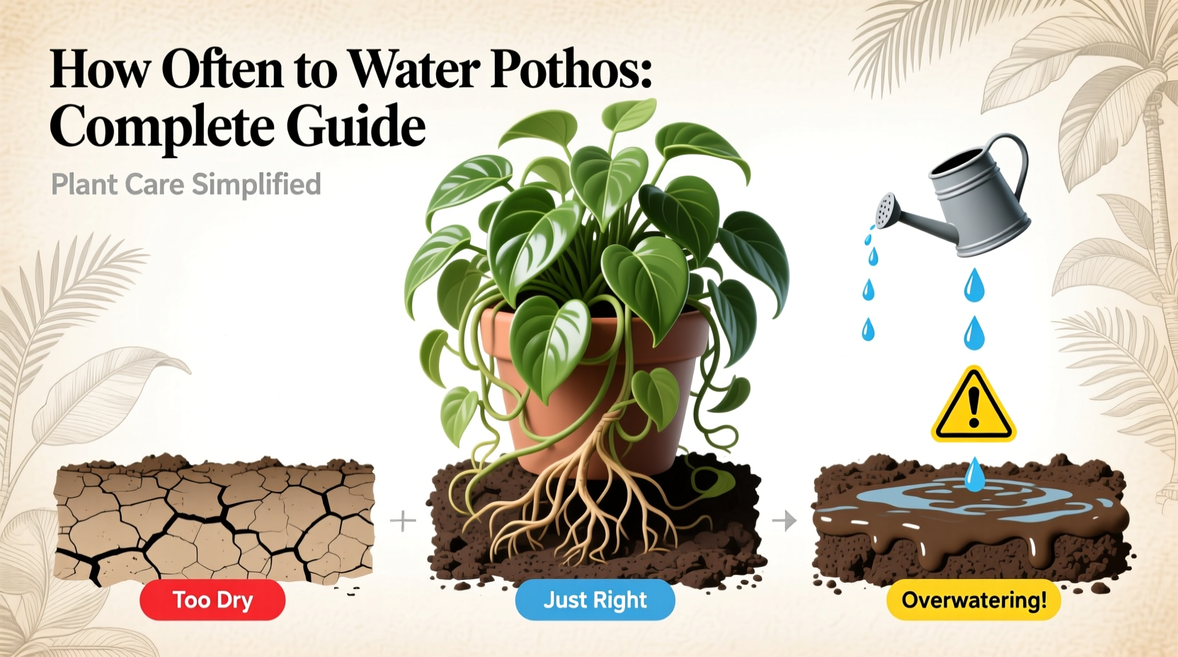 how often to water pothos