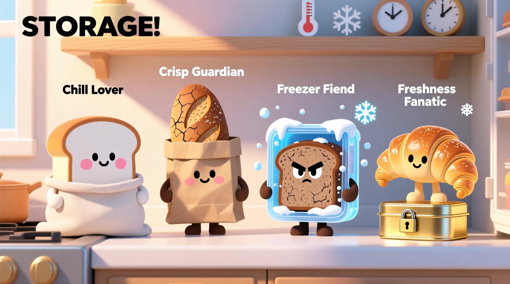 how to store bread according to your bread personality