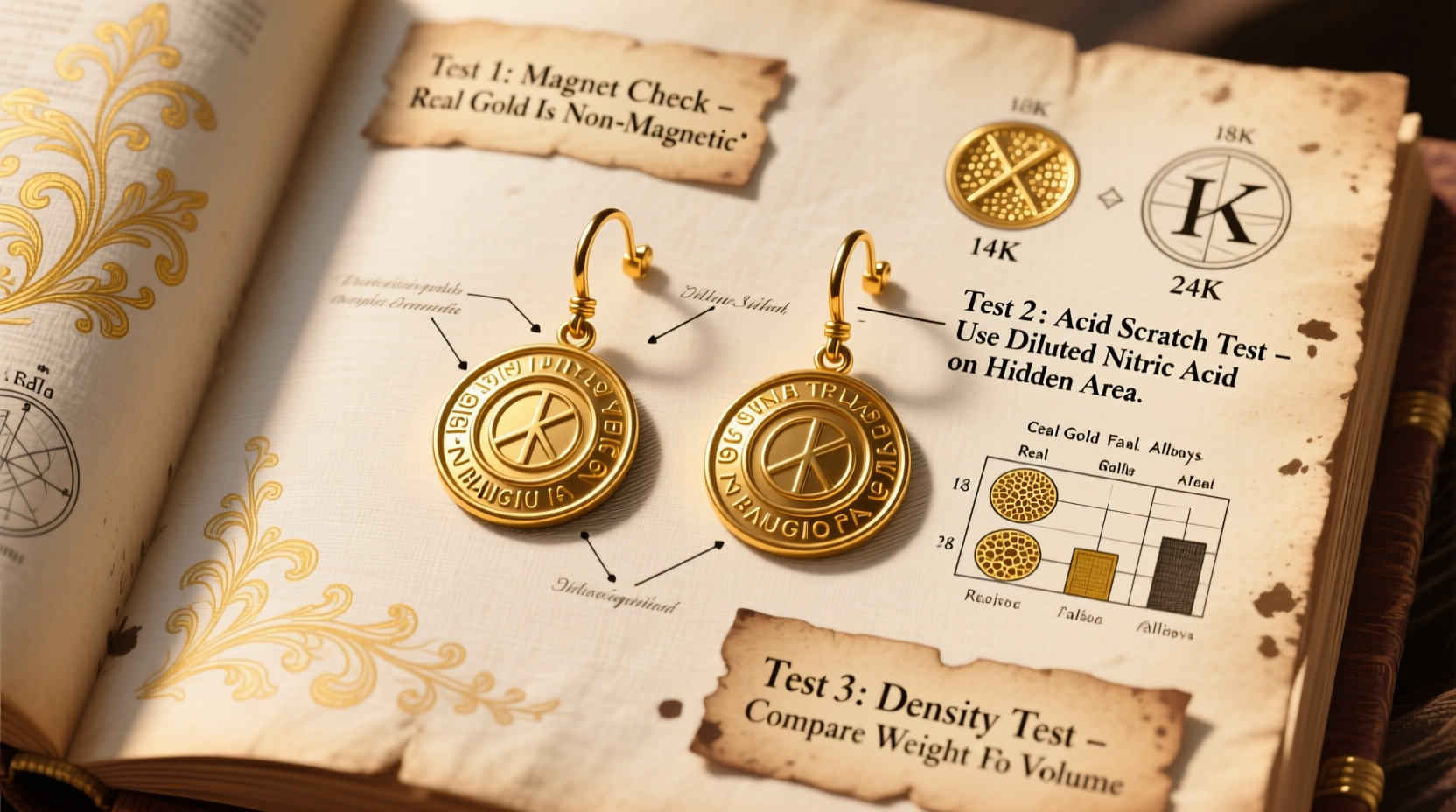 the ultimate guide to identifying real gold earrings expert tips and testing methods