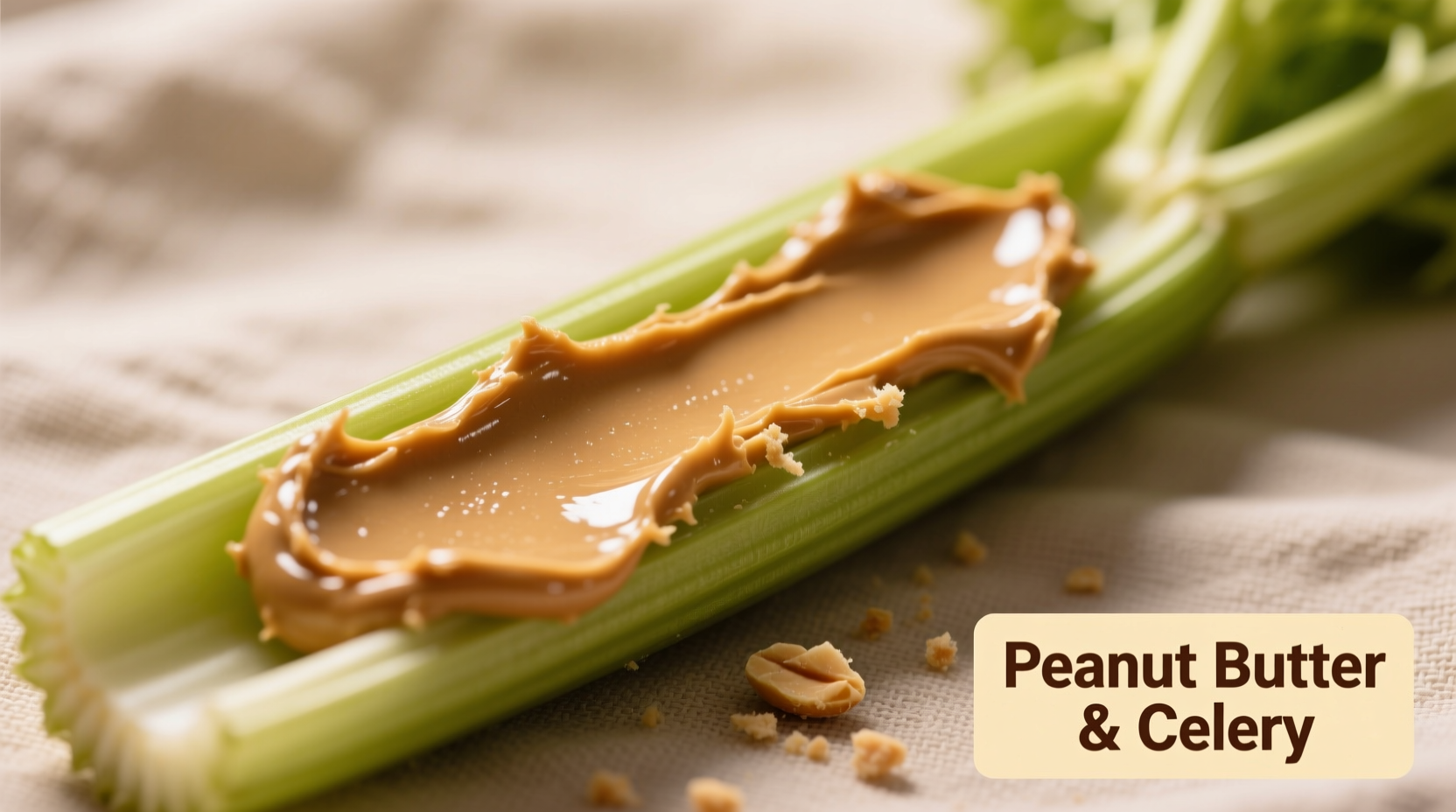 celery with peanut butter