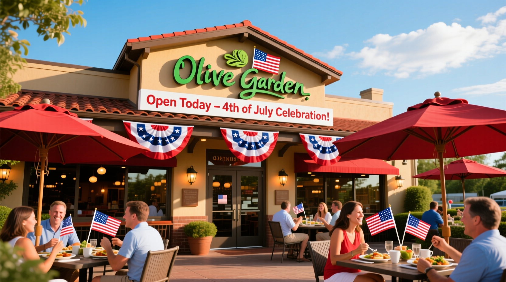 is olive garden open on 4th of july